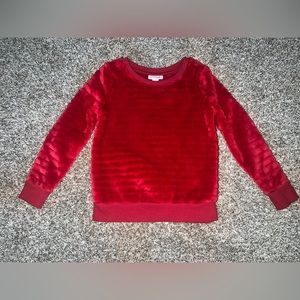 Cat & Jack Red Faux Fur Top